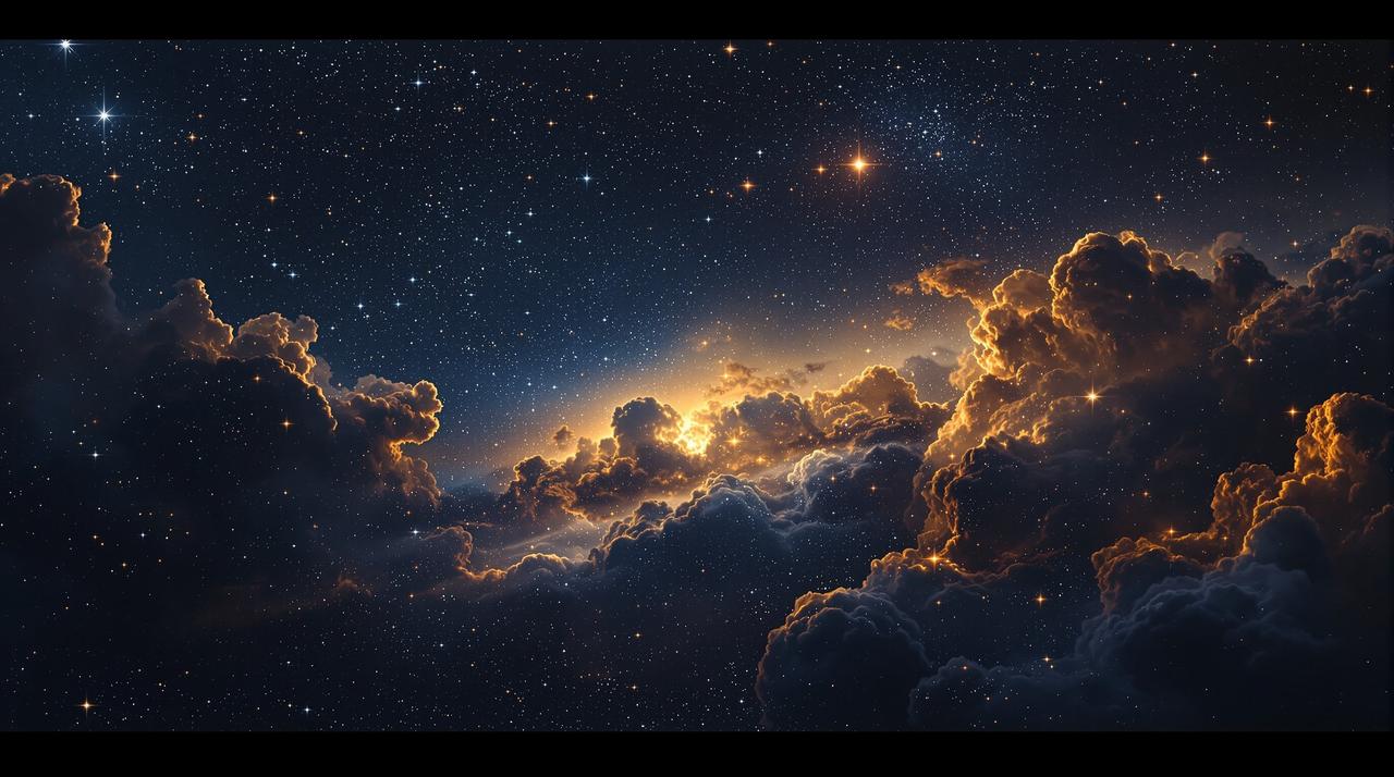 短剧在线阅读 - 璀璨星空背景，闪亮的天狼星照耀夜空